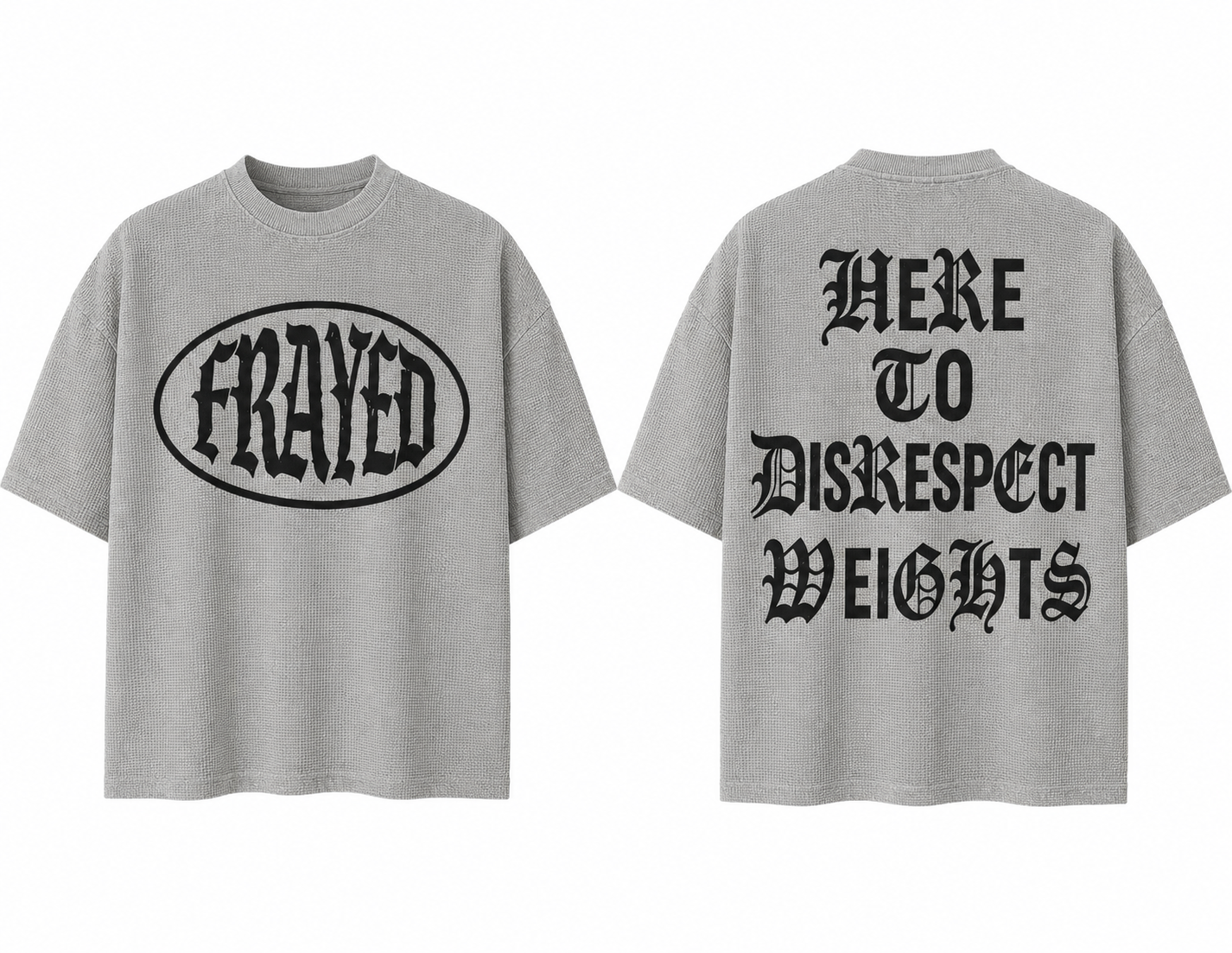Heather Grey Waffle Tee