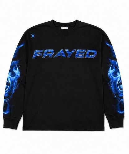 Blue Flame/Skull Longsleeve
