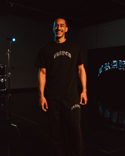 FRAYED ICEY BLUE GLOVES