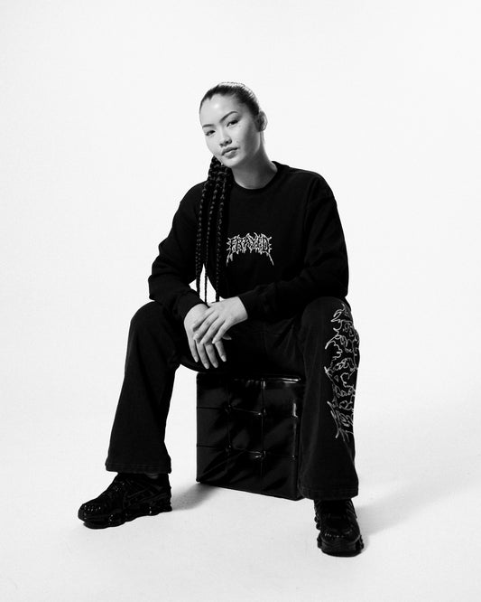 Frayed Longsleeve Waffle