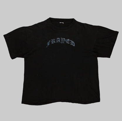 FRAYED ICEY BLUE GLOVES