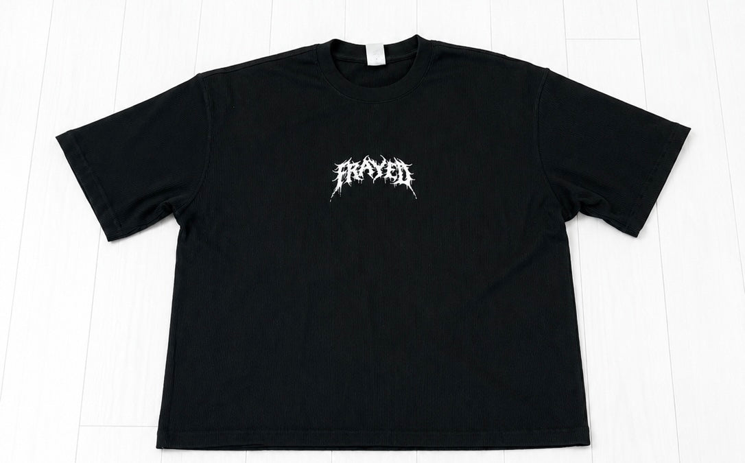 Waffle Frayed Staple Tee