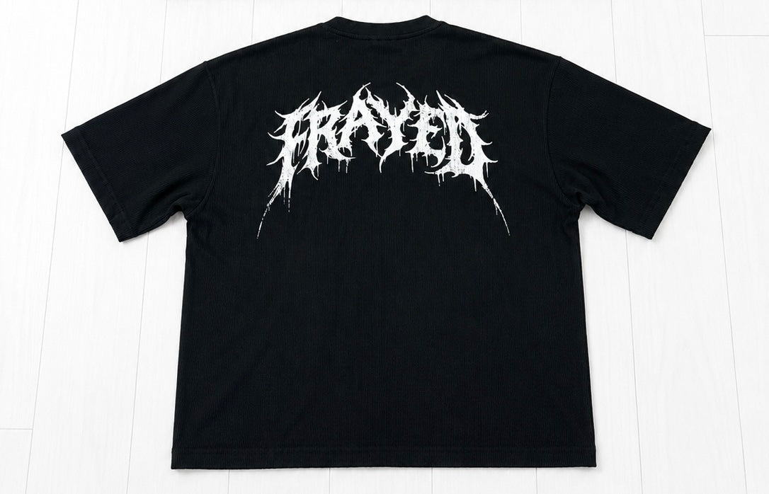 Waffle Frayed Staple Tee
